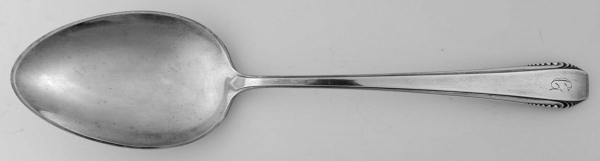 Cascade (Sterling, 1933, No Monograms) Solid Serving Spoon by Towle Silver-1