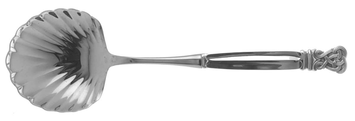 Celtic Weave (Sterling, 1979) Casserole Spoon with Stainless Shell Bowl by Towle Silver-1