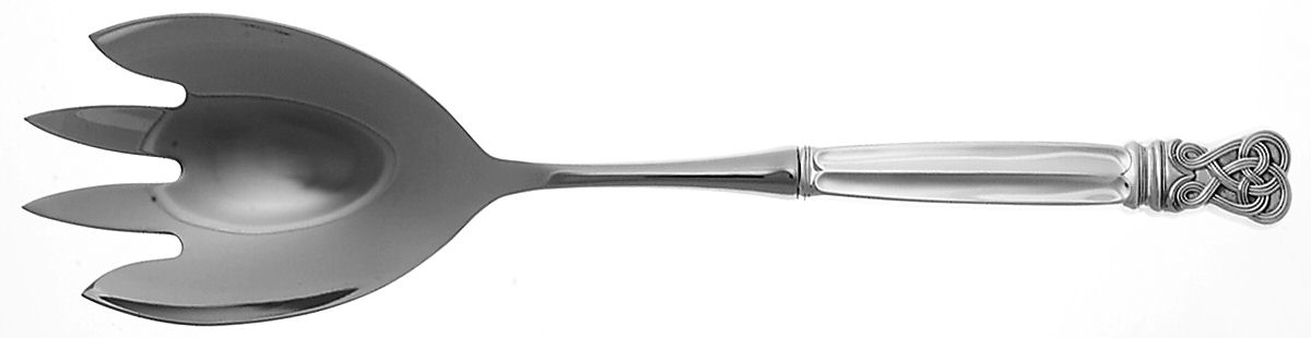 Celtic Weave (Sterling, 1979) Salad Serving Fork with Stainless Prongs by Towle Silver-1