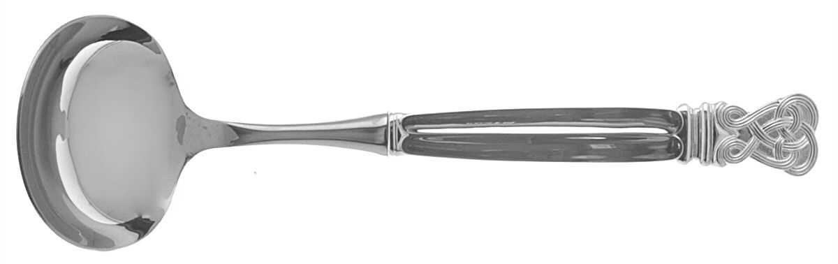 Celtic Weave (Sterling, 1979) Hollow Handle Gravy Ladle with Stainless Bowl by Towle Silver-1