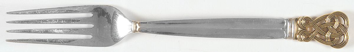 Celtic Weave Gold (Sterling) Fork by Towle Silver-1