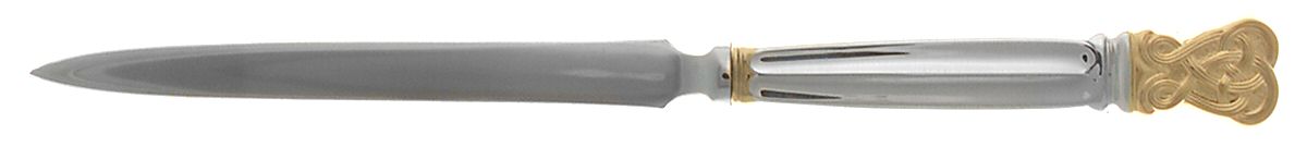Celtic Weave Gold (Sterling) Letter Opener with Stainless Blade by Towle Silver-1