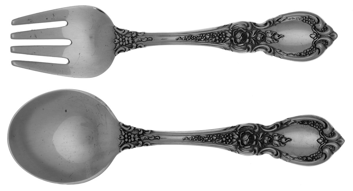 Charlemagne (Sterling, 1963) 2 Pc Baby Set (BF, BS) by Towle Silver-1