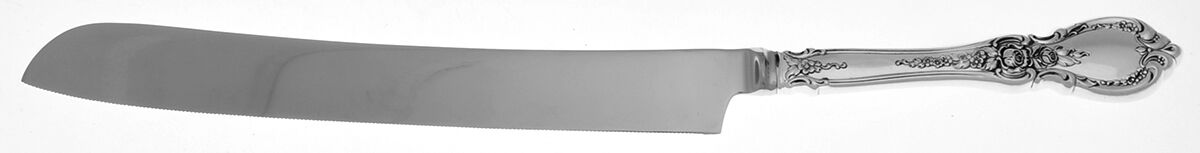 Charlemagne (Sterling, 1963) Wedding Cake Knife with Stainless Blade HC by Towle Silver-1