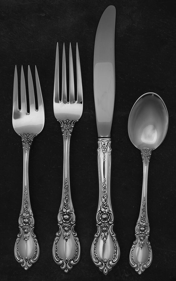 Charlemagne (Sterling, 1963) 4 Piece Place Size Setting by Towle Silver-1