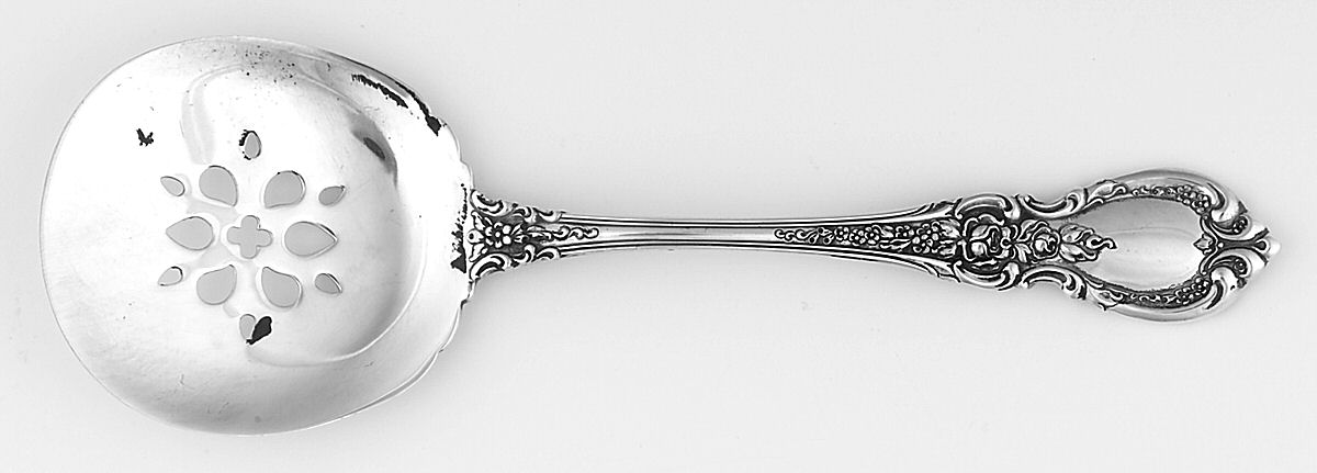 Charlemagne (Sterling, 1963) Solid Bon Bon Spoon by Towle Silver-1