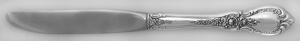 Charlemagne (Sterling, 1963) Modern Hollow Butter Spreader (Stainless) by Towle Silver-1