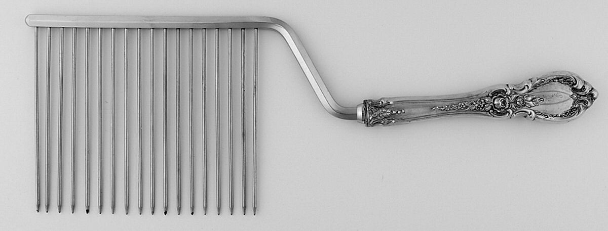 Charlemagne (Sterling, 1963) Cake Breaker with Silverplate Prongs by Towle Silver-1