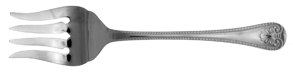 Chalet (Silverplate, 1980) Small Solid Cold Meat Serving Fork by Towle Silver-1