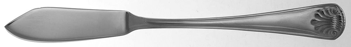 Champlain (Stainless, Glossy, Regency Collection) Flat Handle Master Butter Knife by Towle Silver-1