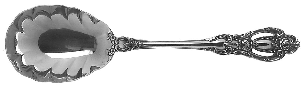 Champlain (Stainless, Georgian House) Solid Shell Casserole Spoon by Towle Silver-1