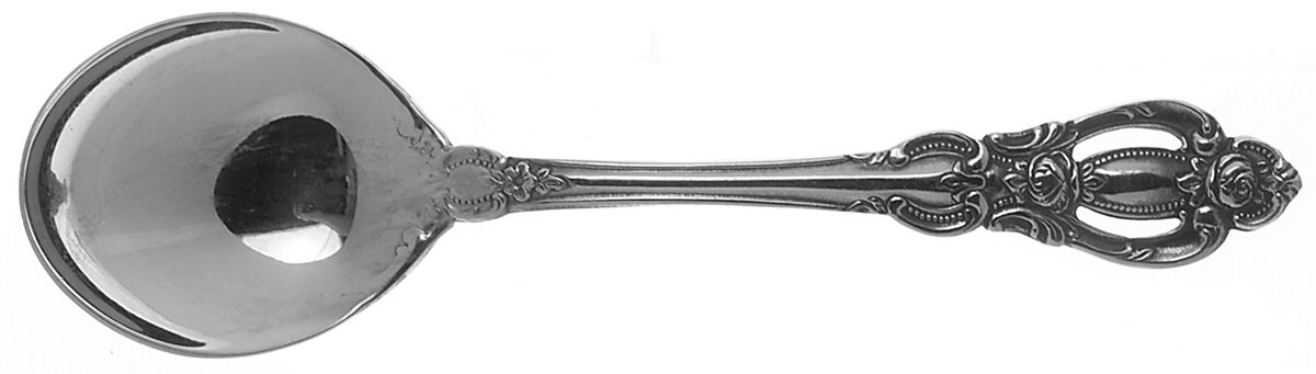 Champlain (Stainless, Georgian House) Round Bowl Soup Spoon (Gumbo) by Towle Silver-1