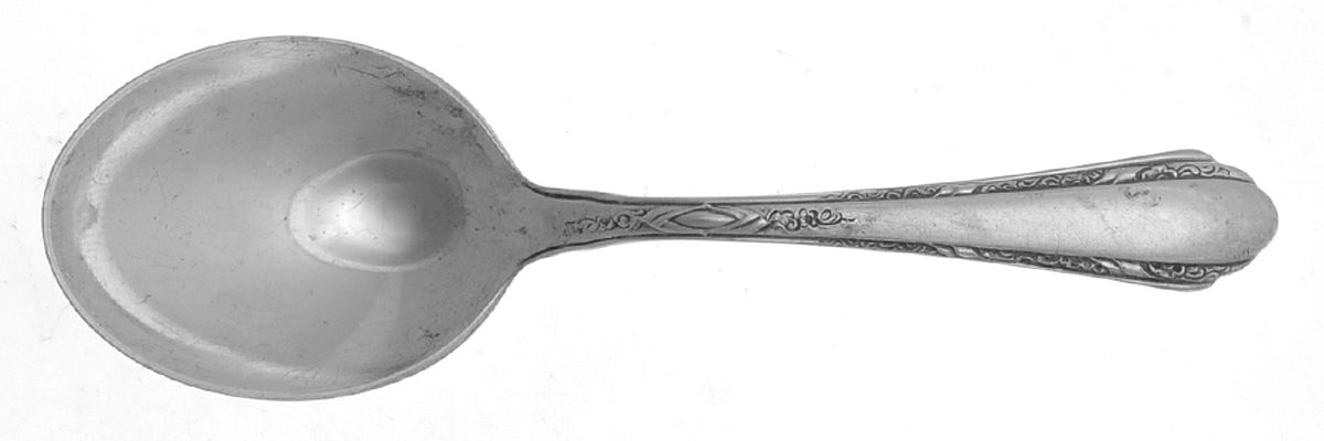 Chased Diana (Sterling, 1928, No Monos) Straight Handle Baby Spoon by Towle Silver-1