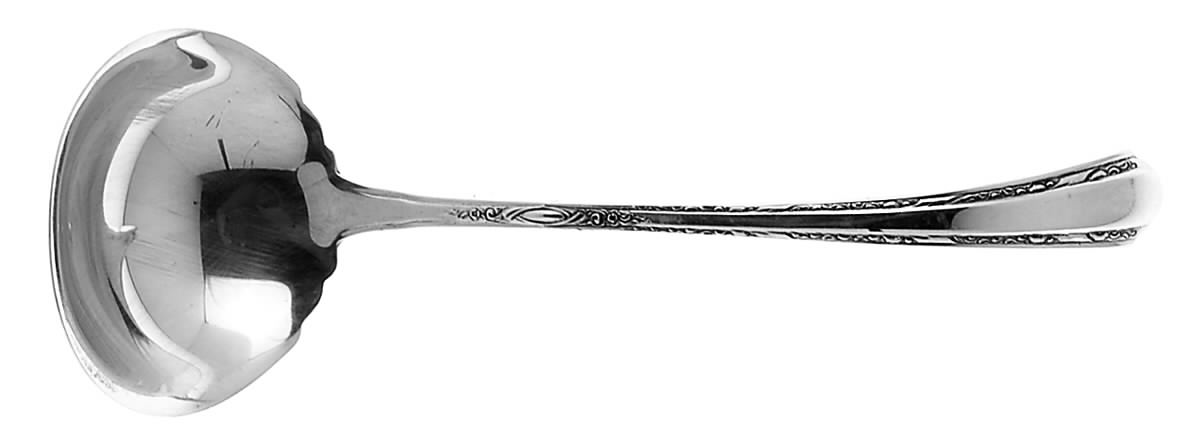 Chased Diana (Sterling, 1928, No Monos) Solid Piece Cream Ladle by Towle Silver-1