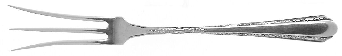 Chased Diana (Sterling, 1928, No Monos) Lemon Fork by Towle Silver-1