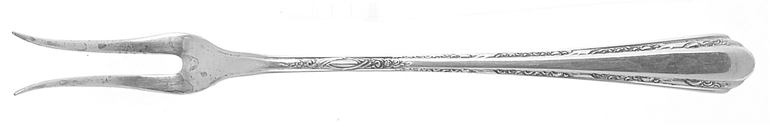 Chased Diana (Sterling, 1928, No Monos) Olive Fork by Towle Silver-1