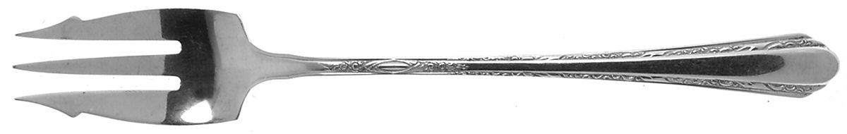 Chased Diana (Sterling, 1928, No Monos) Old Style Pickle Fork by Towle Silver-1