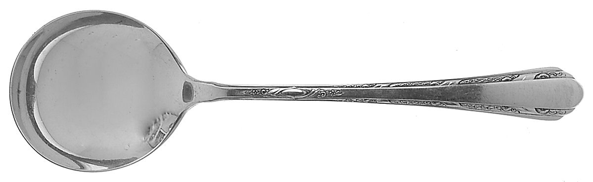 Chased Diana (Sterling, 1928, No Monos) Round Bowl Soup Spoon (Gumbo) by Towle Silver-1