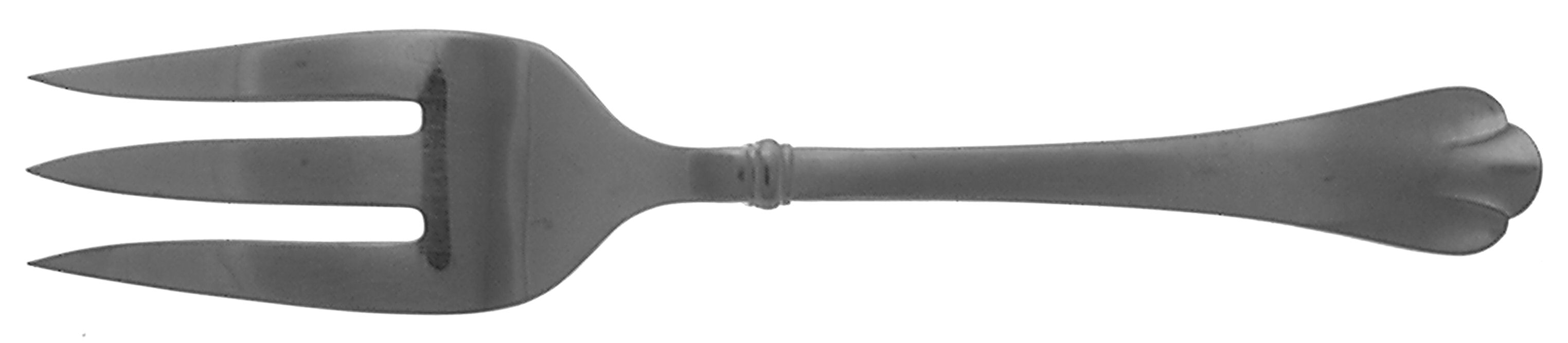 Chelmsford (Stainless, Satinhdl, Glossy) Large Solid Cold Meat Serving Fork by Towle Silver-1