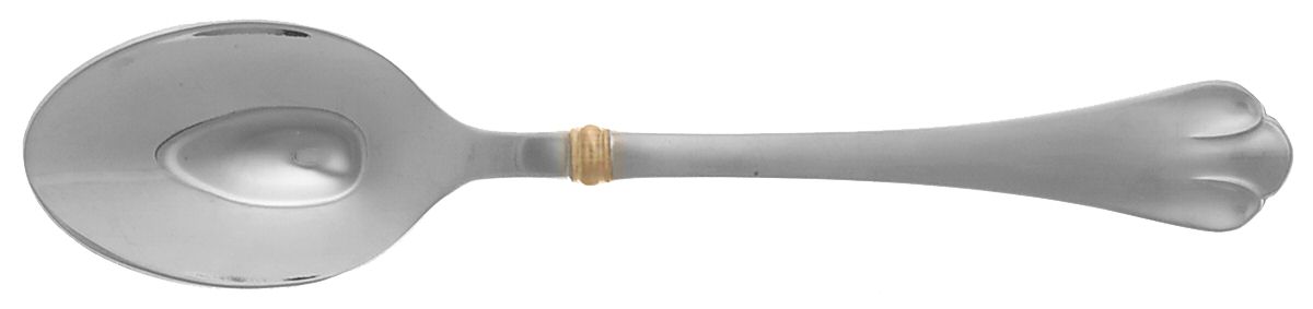 Chelmsford (Stainless-Gold Accent) Place/Oval Soup Spoon by Towle Silver-1