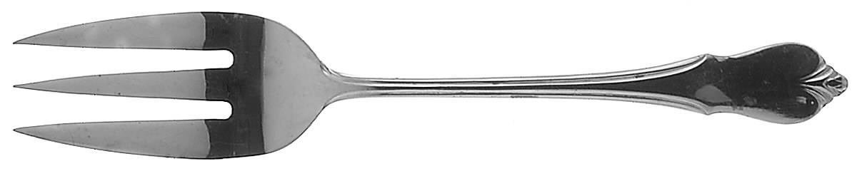 Cherry Hill (Stainless) Medium Solid Cold Meat Serving Fork by Towle Silver-1