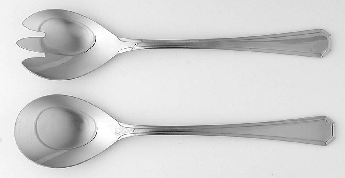 Chestnut Hill (Stainless) (2 Pc) Solid Salad Set by Towle Silver-1