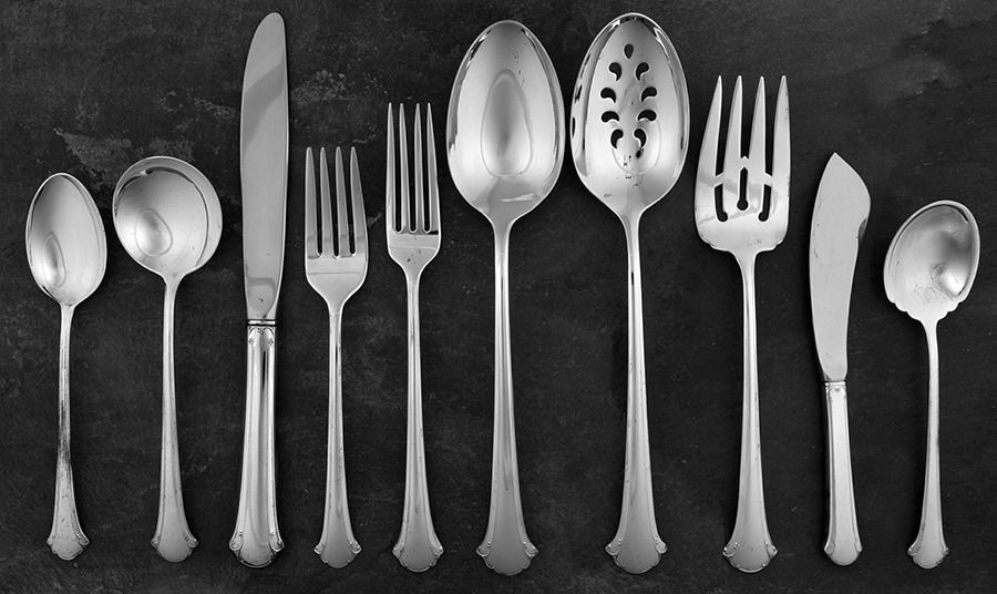 Chippendale (Sterling, 1937) 45 Piece Place Size Starter Set by Towle Silver-1