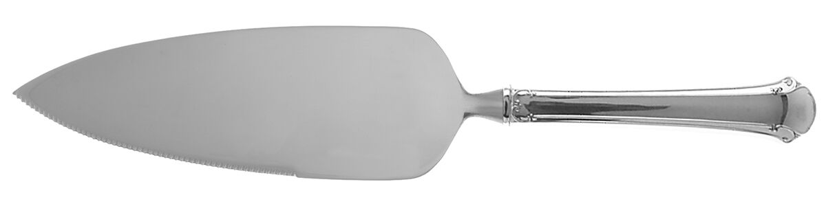 Chippendale (Sterling, 1937) Pie Server with Serrated Stainless Blade HC by Towle Silver-1