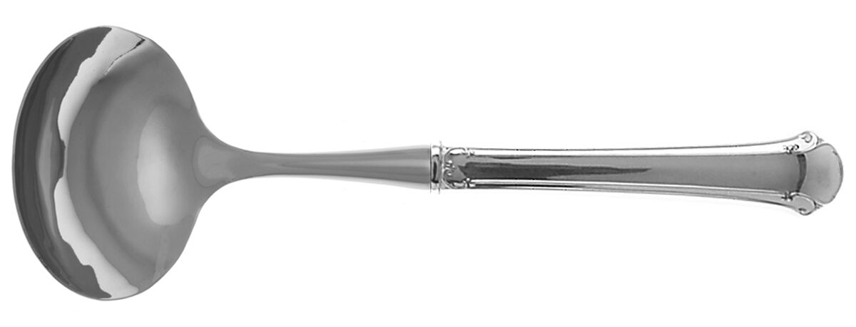 Chippendale (Sterling, 1937) Gravy Ladle with No Spout Stainless Bowl HC by Towle Silver-1