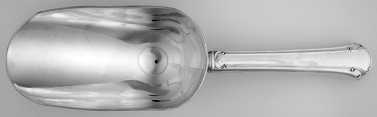 Chippendale (Sterling, 1937) Ice Scoop with Silverplate Bowl by Towle Silver-1