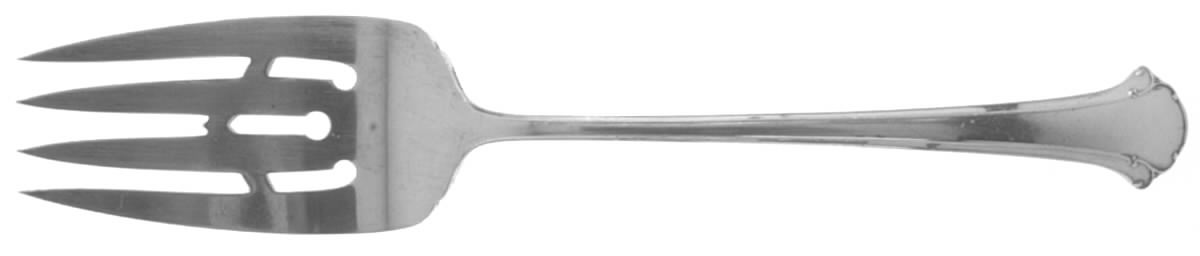 Chippendale (Sterling, 1937) Medium Solid Cold Meat Serving Fork by Towle Silver-1