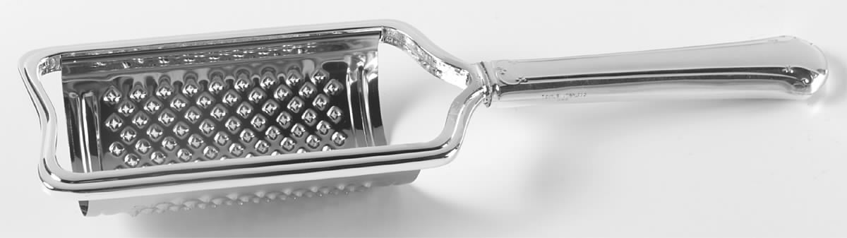 Chippendale (Sterling, 1937) Cheese Grater with Hollow Handle, Stainless Grater by Towle Silver-1
