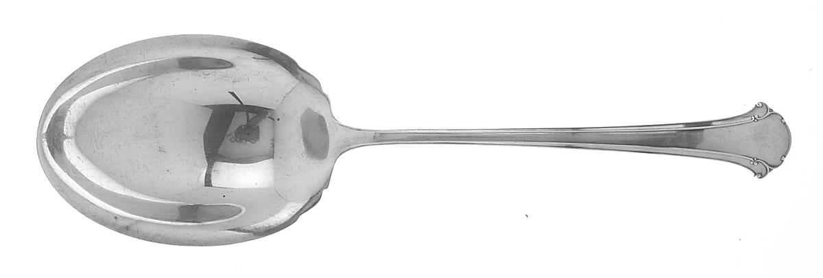 Chippendale (Sterling, 1937) Small Solid Berry/Casserole Spoon by Towle Silver-1
