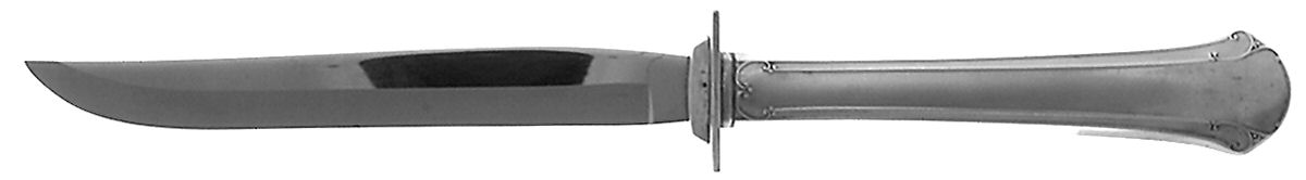 Chippendale (Sterling, 1937) Individual Steak Knife w/Bevel Blade by Towle Silver-1