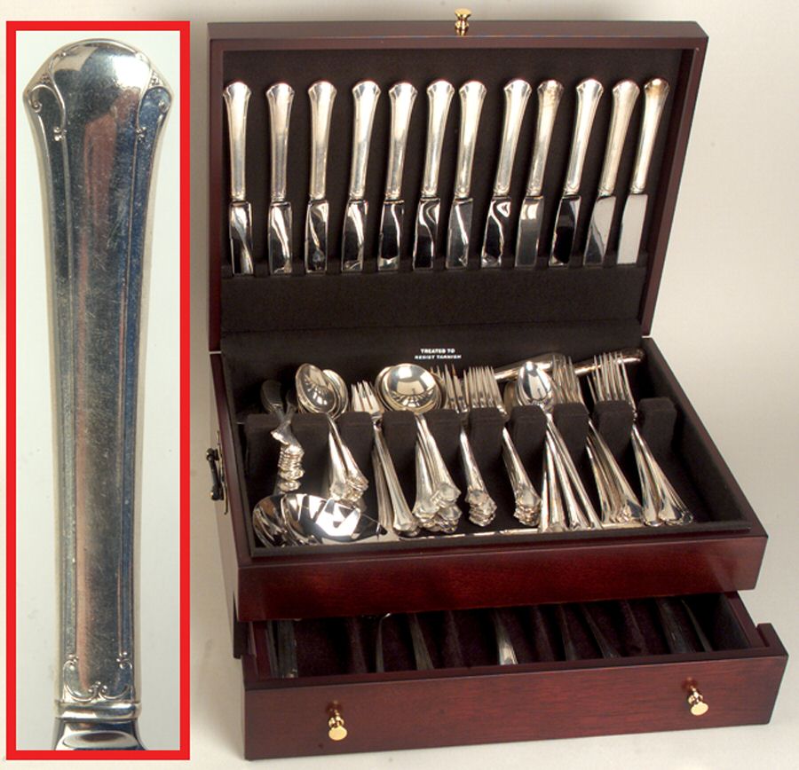 Chippendale (Sterling, 1937) 110 Piece Set by Towle Silver-1