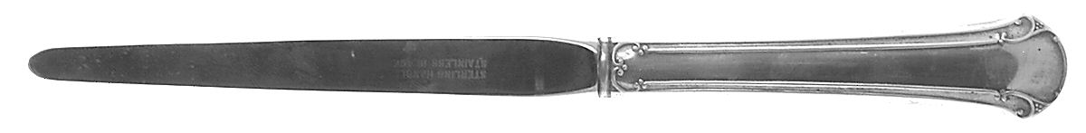 Chippendale (Sterling, 1937) Letter Opener with Stainless Blade by Towle Silver-1