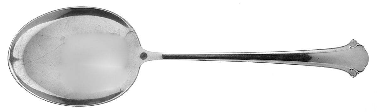 Chippendale (Sterling, 1937) Solid Salad Serving Spoon by Towle Silver-1