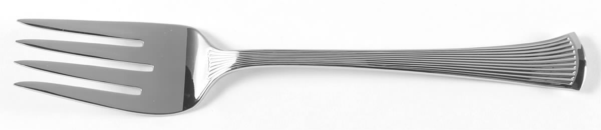 Christy (Stainless) Large Solid Cold Meat Serving Fork by Towle Silver-1