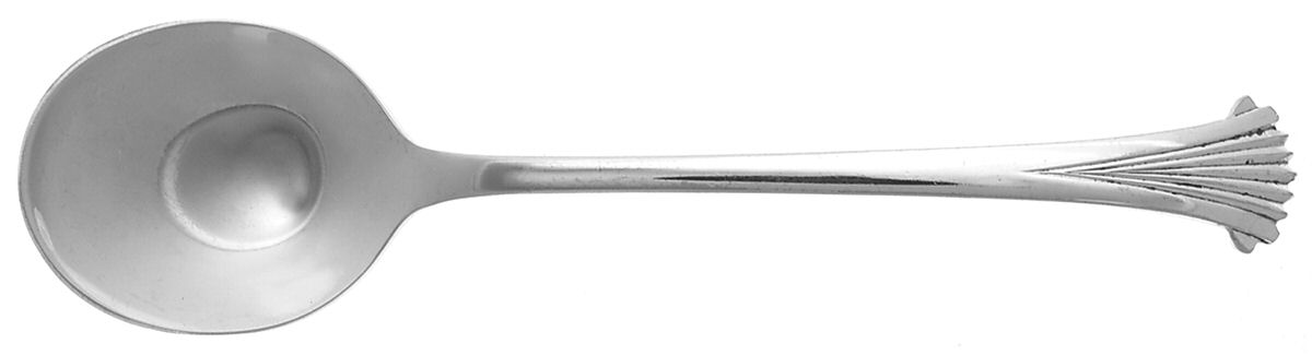 Churchill (Stainless) Round Bowl Soup Spoon (Cream Soup) by Towle Silver-1