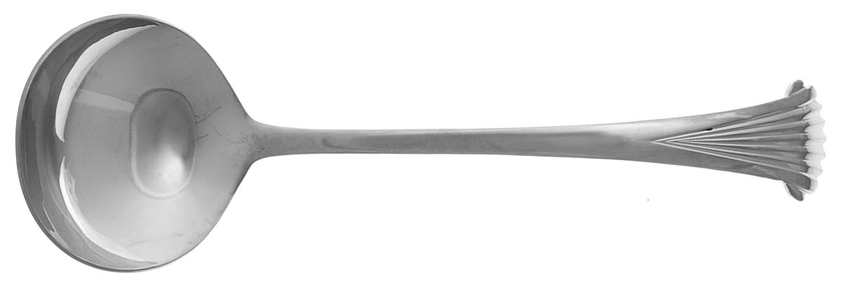 Churchill (Stainless) Solid Gravy Ladle by Towle Silver-1