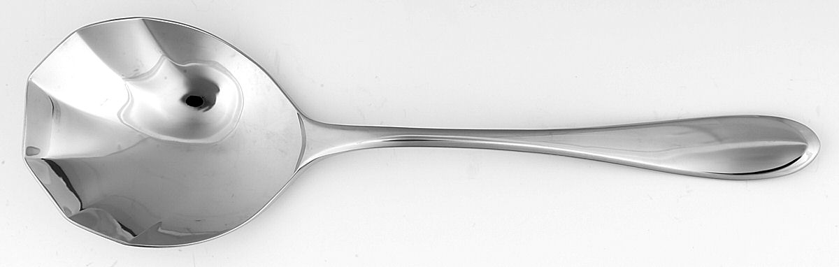 Cirque (Stainless) Solid Shell Casserole Spoon by Towle Silver-1