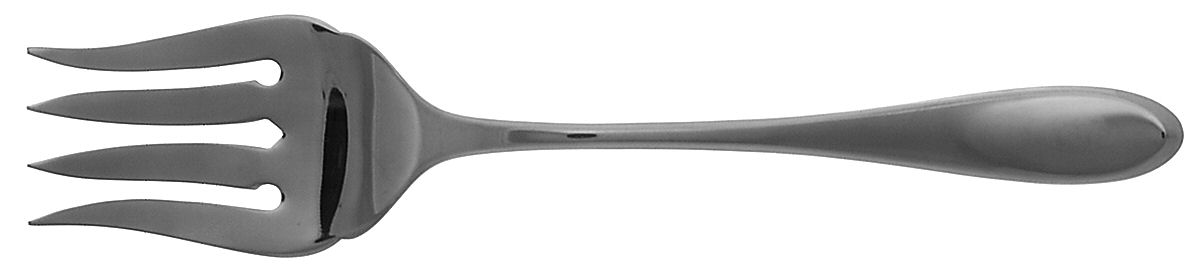 Cirque (Stainless) Medium Solid Cold Meat Serving Fork by Towle Silver-1