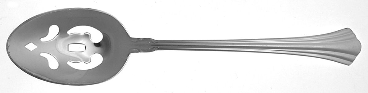 Classic Plume (Silverplate, 1986) Pierced Tablespoon (Serving Spoon) by Towle Silver-1