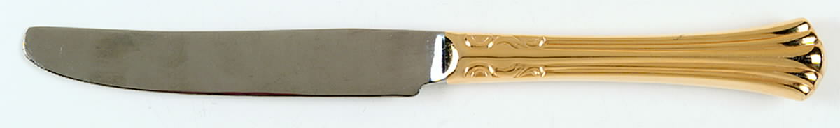 Classic Plume Gold (Electroplate, 1988) New French Hollow Knife by Towle Silver-1