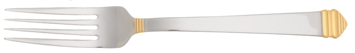 Colonnade-Gold Accent (Stainless) Fork by Towle Silver-1