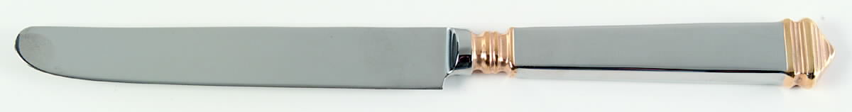 Colonnade-Gold Accent (Stainless) New French Hollow Knife by Towle Silver-1
