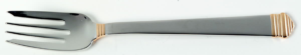 Colonnade-Gold Accent (Stainless) Individual Salad Fork by Towle Silver-1