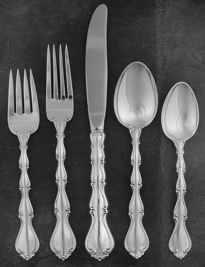 Country Manor (Sterling, 1966) 5 Piece Place Size Setting by Towle Silver-1