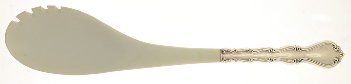 Country Manor (Sterling, 1966) Salad Serving Fork with Plastic Prongs by Towle Silver-1