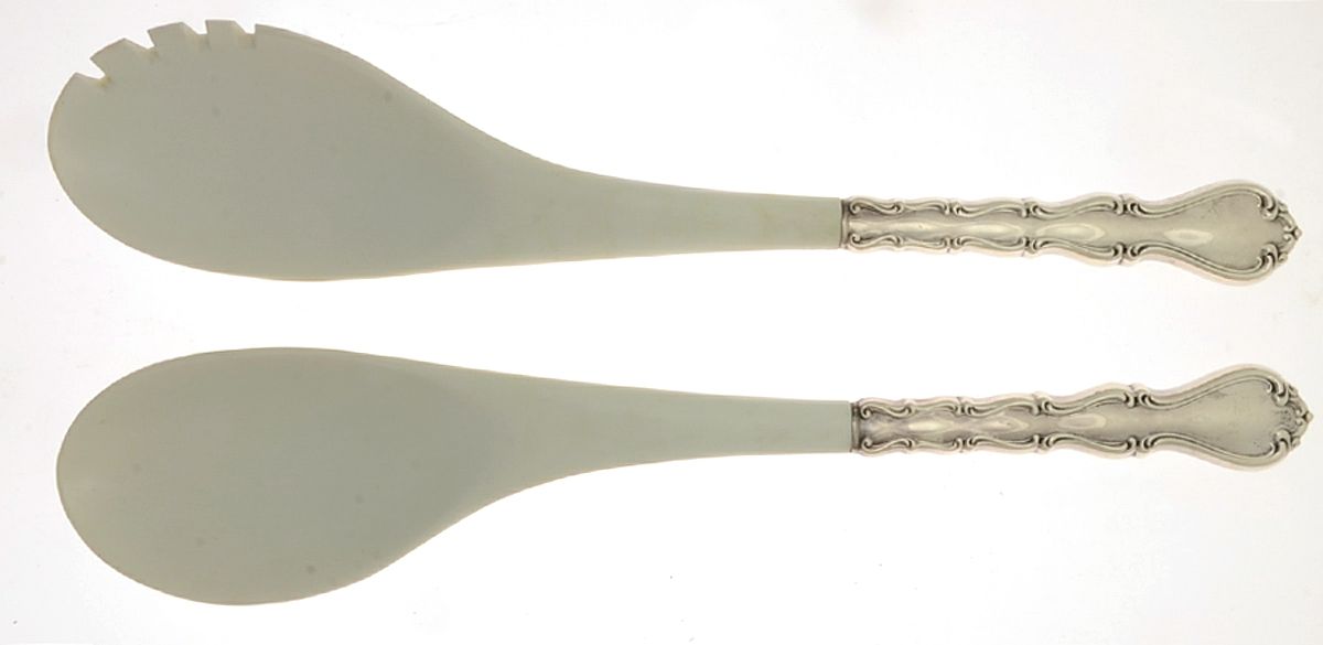 Country Manor (Sterling, 1966) Plastic Bowl 2-Piece Salad Set by Towle Silver-1
